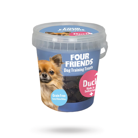 Fourfriends Training Treats Duck 400g - Matskål, hundgodis & tuggisar