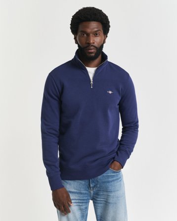 GANT Herren Sweatshirt mit halblangem Reißverschluss (XL)