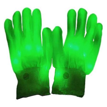 Led vilkkuvat käsineet hehkuvat valot sormivalot tanssivat rave-bileet lapsille green