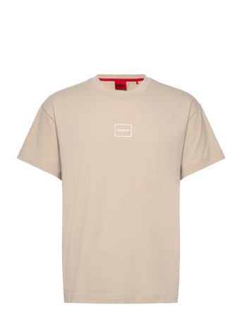 Laze T-Shirt Designers T-Kortærmet Skjorte Cream HUGO