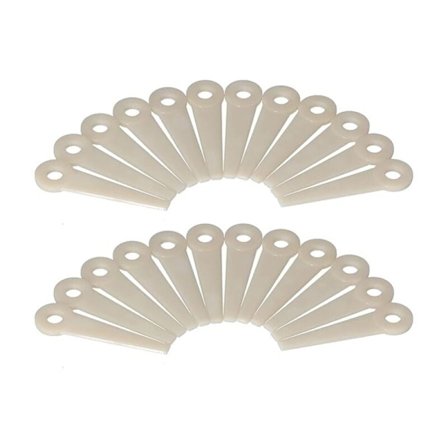 24 stk. Plastgressklipperblader - PA66 Erstatning for Stihl PolyCut 6-3, 20-3, 10-3, 41-3 - Kompatibel med Stihl Trimmerhoder