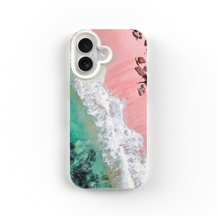 Eco-Friendly PLNTPRTCT Phone Case Teal Blush, Made with Plants, iPhone 17