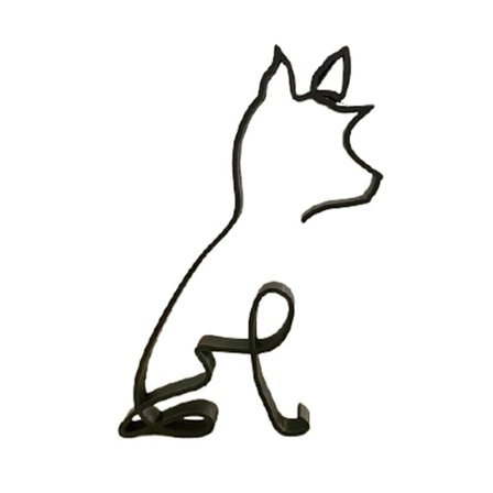 Abstrakt hundprydnad Modern djurskulptur D D