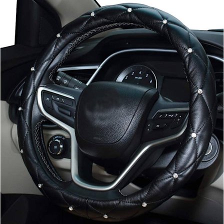 Diamant Rattmuff för Kvinnor, Läder Bling Bling Bil