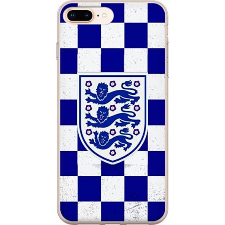 Yhteensopiva Puhelinkuori Apple Apple iPhone 7 Plus Graafinen shakkiruudukkokuviointi sinisellä ja valkoisella, klassisella heraldisella vaakunalla,