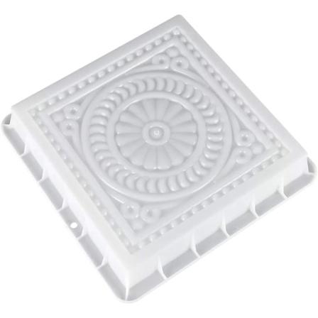 Puutarhan jalkakäytävämuotti, uudelleenkäytettävä DIY-lattialaatta, sementtilaattamuotti