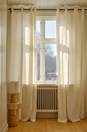 Jotex - Gardiner Med Maljer 2-pk Naturhvit - SADIE - Kjøp Maljegardiner hos Jotex