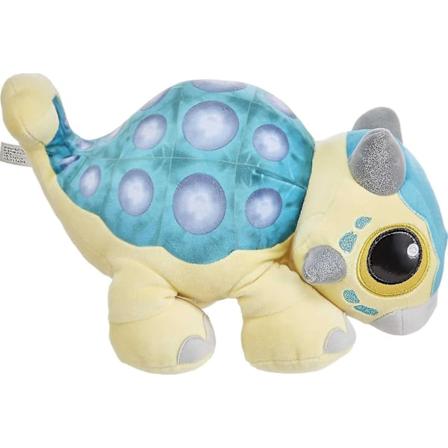 Jurassic World -pehmeä Ankylosaurus Bumpy -vauvadinosauruslelu, jossa on karjuntaääni ja löysät jalat; Camp Cretaceous -pehmeä nukke leikkiin tai 
