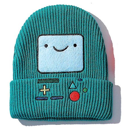 Höst Vinter Stickad Mössa Cartoon Adventure Time Anime Mössa Mössa För Kvinnor Mänlake Blå