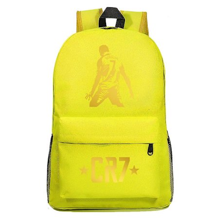 CR7 Ryggsekk med USB-lading, ideell for gutter og jenter, passer til bærbar PC, skolesekker med tyverisikring, flott for reiser Mochila