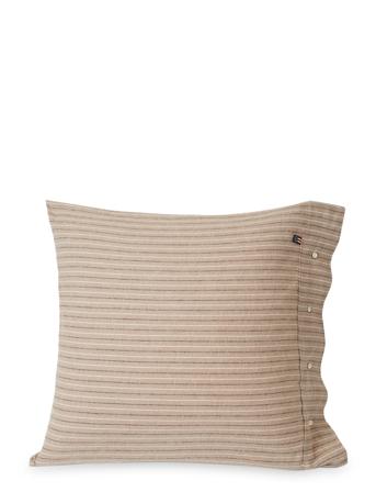 Striped Cotton Flannel Pillowcase Home Textiles Bedtextiles Pillow Cases Beige Lexington Home