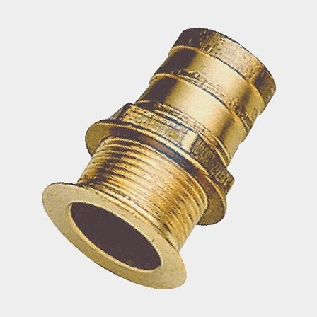 Zelflozer boot met zeef, doorlopend, DZR ontzinkingsbestendig messing 602N, 1 1/4" G (BSP) naar 38 mm (1 1/2") slang