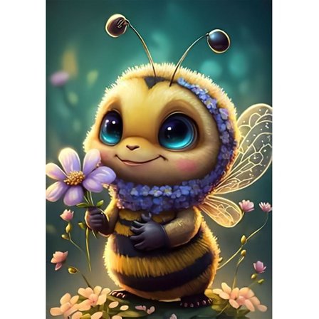 30*40CM 5D Diamantmaleri Bie, Dyr Full Diamantmaleri Sett