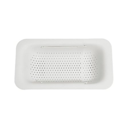 Vaskesil - For vask av grønnsaker og frukt, drenering av kokt pasta (b7,9 x l14,5 x h2,77 cm) - Blågrønn farge
