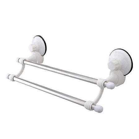 Dobbelt Stang Sugeskål Håndklædeholder Opbevaringshylder Væggen