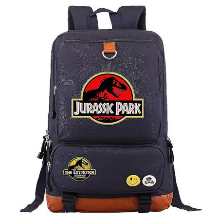 Jurassic World & Park Rygsæk: Holdbar Laptop Rejsetaske - Rygsæk, Messenger, Skoletaske med Skulderstropper til Figurer & Skoleartikler