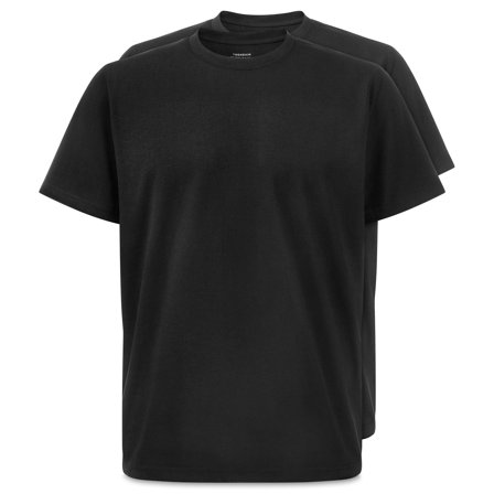 FlexFeel | 2er-Pack T-Shirts aus schwarzer Baumwolle für Männer - T-Shirts