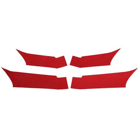 Dörrhandtagsdekal Skydd för Model 3 Y 2018-2023 Interiör Italien Mocka Bilinteriör Röd