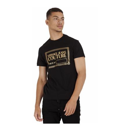 Versace Jeans Couture Branding tee Sort, Herre