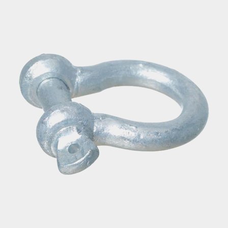 Lyresjækel 1852-Marine, Ø12 mm, 73 mm, galvaniseret stål, med gevindet vingeskrue