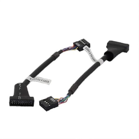 2-pack Usb 3.0 Till Usb 2.0 Adapterkabel Datorkabelkontakter Moderkortskabel 20pin Hane Till 9pin Hona