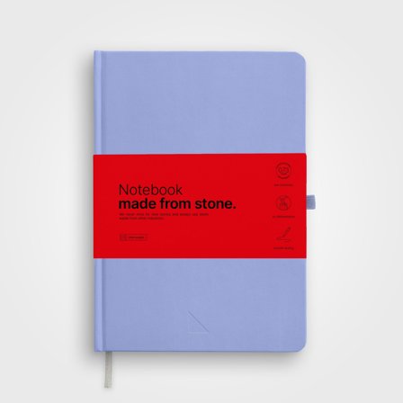 Stone Paper Notebook A5 Hardcover, Vista blue | agood company