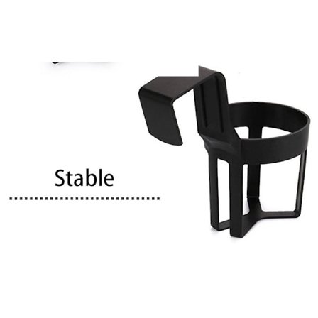 Bil Koppholder, Plast Koppholder for Bil. Koppholder for Bil Drikkeholder Lastebil Setekoppholder for Flasker, Termos, Drikkebokser Svart 4 Stykker