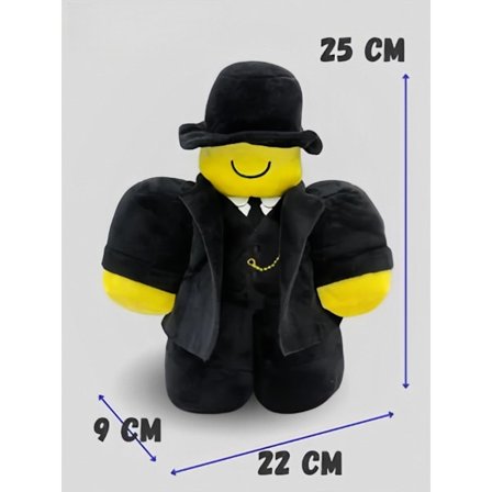 Gubby Plysjleketøy – Indie Spill Samleobjekt Myk Utstoppet Dukke for Fans**mann i svart dress