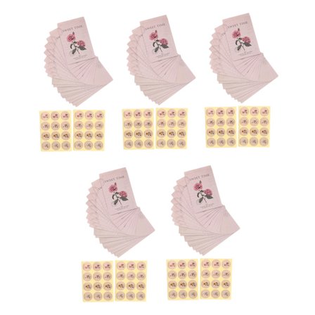 120 stk. frøposer multifunktionelle selvklæbende kuverter med søde blomsterklistermærker til opbevaring af mønter