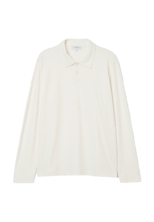 NORVIE Långärmad pikétröja WALKER T-shirts Vit M