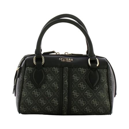 Guess, Noelle 4G Logo Handbag Zwart, Dames, Maat:ONE Size