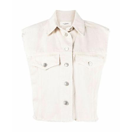 Isabel Marant Étoile, Tyra Sleeveless Jacket Beige, Dames, Maat:S