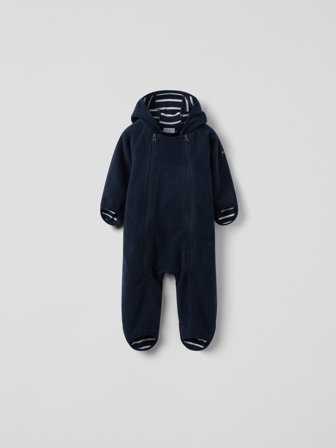 Polarn O. Pyret - Windproof fleece all-in-one - 62 - Childrenswear - blue