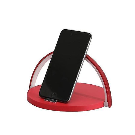 LED-bordslampa Läslampor Bordslampa vid sängbord med snabb trådlös laddare (röd)