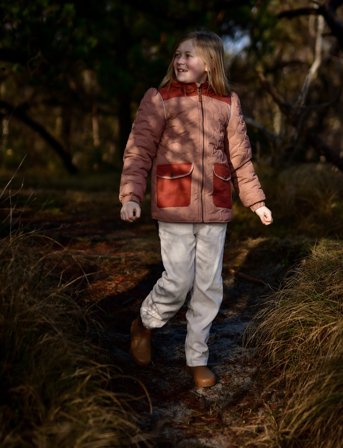 mikk-line Thermal Mix Jacket Warm Puff - Pink - 80