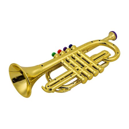 Trumpetti Lasten Musiikilliset Puhallinsoittimet ABS Metallinen Kultainen Trumpetti 4 Värillisellä Koskettimella