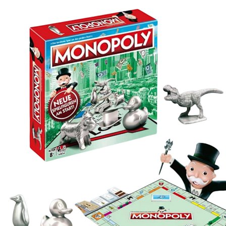 Engelsk Jernboks Monopoly Kort Ejendom Brætspil DEAL MONOPOL Tyskland Grib Klokken Sekvens Labyrinth