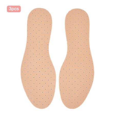 3 paria luonnollista lateksia hengittävä hiki-imevä kenkäpohjallinen miehille ja naisille Koko 35/36