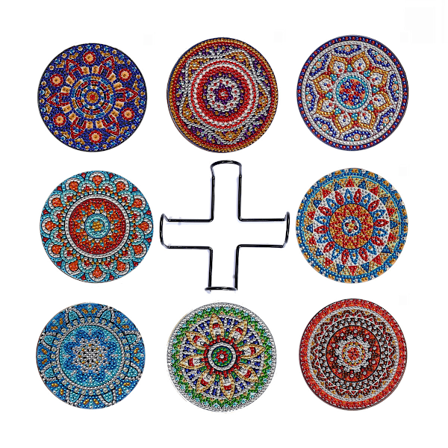 Timanttimaalaus Alunen Jalustalla DIY Mandala Alunen 5D Timantti