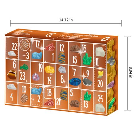 Kuuma myyntilaskenta Joulu sokkolaatikko Lasten lelut epäsäännölliset kiviset soran lelut koristeet