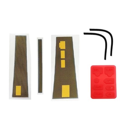 Ventilator-støvfanger til spil, køleventilator-dæksel til spilkonsol, støvprop til ventilation til Slim Rød