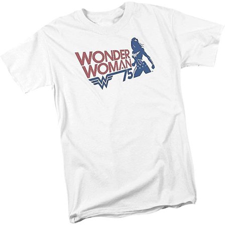 Silhouette - Wonder Woman 75-årsjubileum vuxen T-shirt