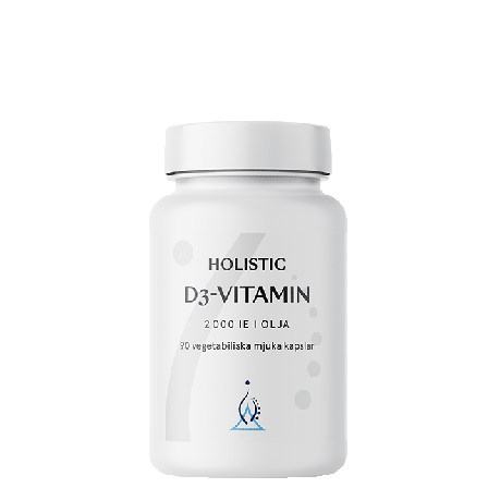 Holistic D3-vitamin 2000 IE 90 kapsler i kokosolje