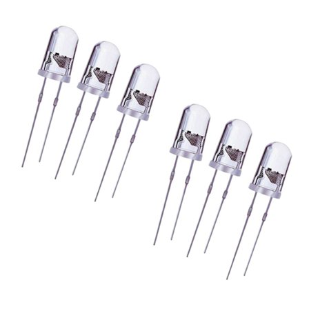 200x 5mm Runde Lilla UV LED Diode Klar LED Lampe Lilla