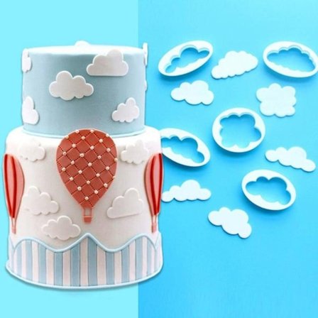 Moln Utstickare 5st | Cloud Cookie Cutter | BakeCake