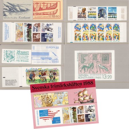 Sverige - Hæfteårsmappe 1988 - Postfrisk
