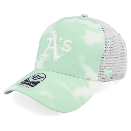 47 Brand - Verde trucker Gorra - Oakland Athletics MLB The Clouds Offside Dt Aloe A-frame Trucker @ Hatstore
