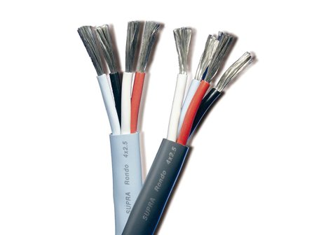 SUPRA 1000000230 Højttaler spundet i kort stigning Blå, 75 m, Forbindelsesudstyr & kabler