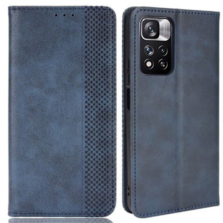 Bofink Vintage läder Xiaomi Redmi Note 11 Pro / Xiaomi Redmi Note 11 Pro Plus fodral - Blå