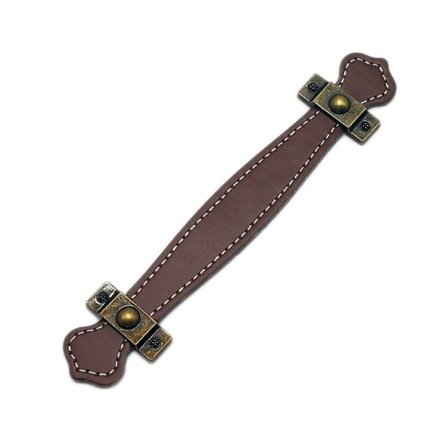 Sink Alloy Lær Håndtak Lær Boks Håndtak LYS BRUN 128MM